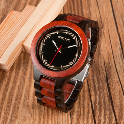 Men's Striped Wooden Watches - wnkrs