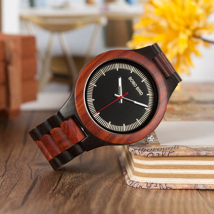 Men's Striped Wooden Watches - wnkrs