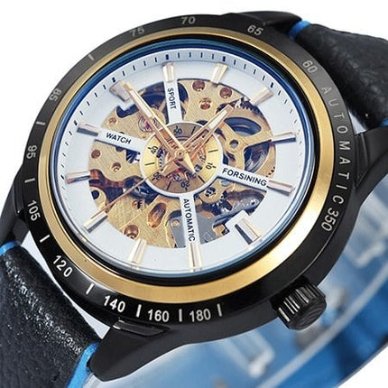 Waterproof Mechanical Wristwatches for Men with Transparent Skeleton Dial - wnkrs