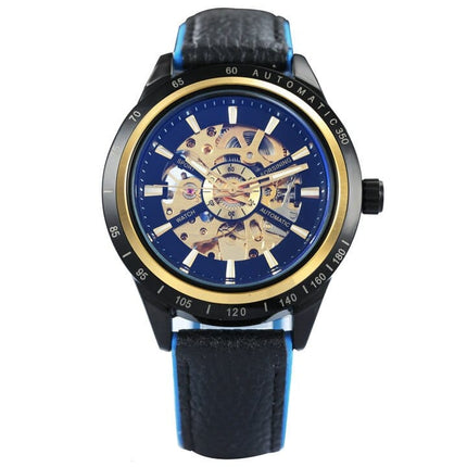 Waterproof Mechanical Wristwatches for Men with Transparent Skeleton Dial - wnkrs