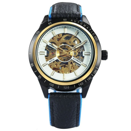 Waterproof Mechanical Wristwatches for Men with Transparent Skeleton Dial - wnkrs
