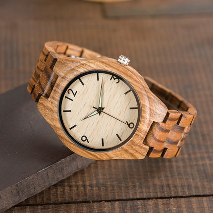 Men's Zebrawood Watch with Gift Box - wnkrs