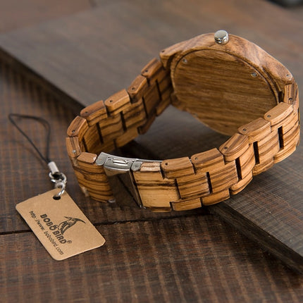Men's Zebrawood Watch with Gift Box - wnkrs