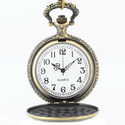 Vintage Bronze Flower Pocket Watch - wnkrs