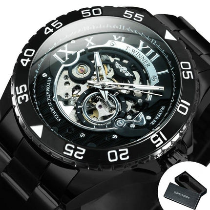 Classy Mechanical Watches for Men with Exposed Skeleton Dial - wnkrs