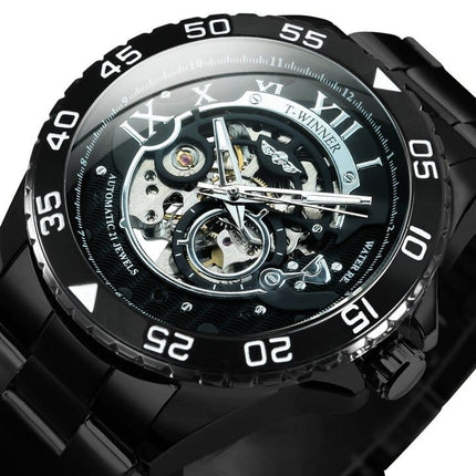 Classy Mechanical Watches for Men with Exposed Skeleton Dial - wnkrs