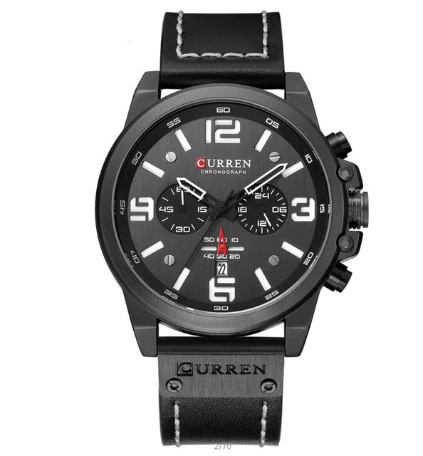 Quartz Wristwatches for Men with Leather Strap - wnkrs