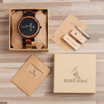 Men's Japan Movement Wooden Watches with Colorful Wood Strap - wnkrs