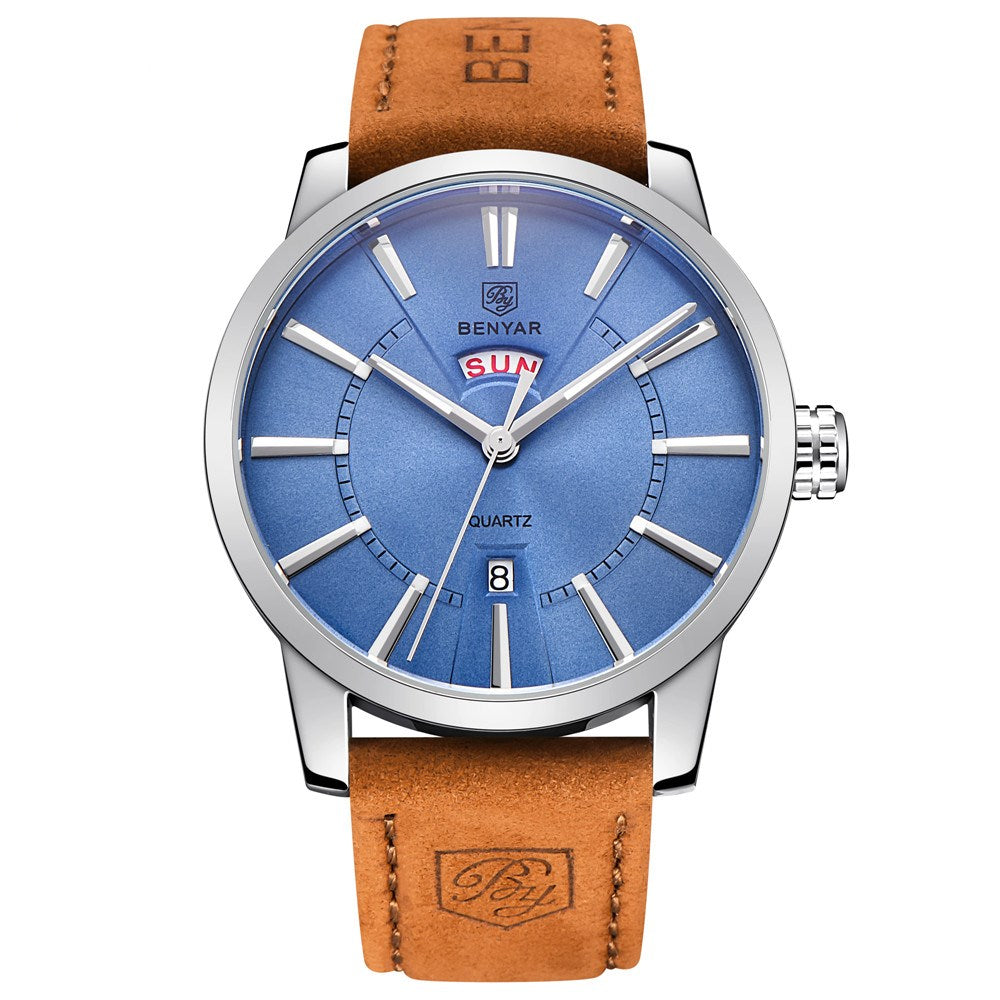 Bar-Marker Quartz Watch, Bracelet or Strap Options