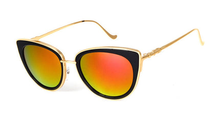 Women's Vintage Cat's Eye Style Sunglasses with Colorful Lenses - wnkrs
