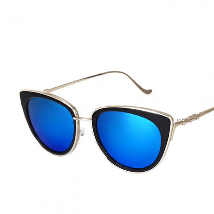 Women's Vintage Cat's Eye Style Sunglasses with Colorful Lenses - wnkrs