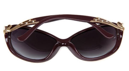 Women's Vintage Style Sunglasses with Wide Colorful Lenses - wnkrs