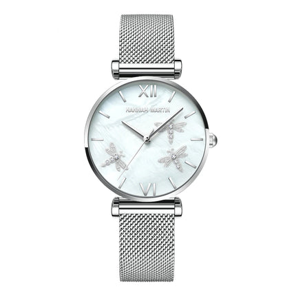 Women's Pearl Dragonfly Decorated Watch - wnkrs