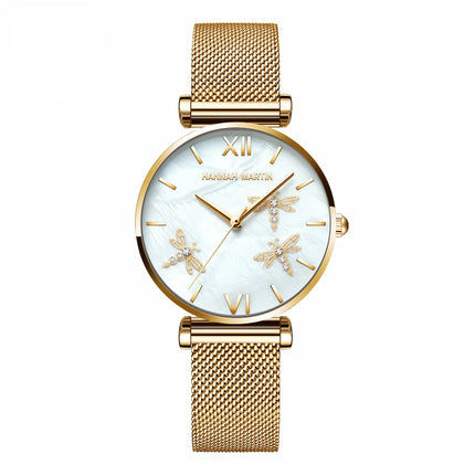 Women's Pearl Dragonfly Decorated Watch - wnkrs