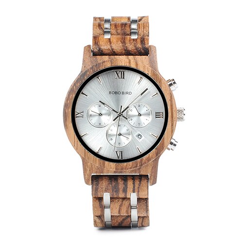 Men's Wooden Quartz Watch with Date - wnkrs