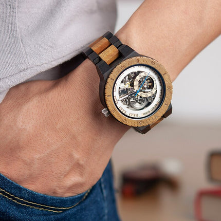 Men's Wooden Automatic Mechanical Watch - wnkrs