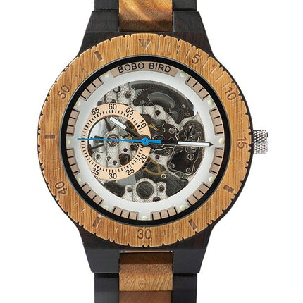 Men's Wooden Automatic Mechanical Watch - wnkrs