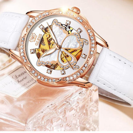 Women's Butterfly Dial Mechanical Watch - wnkrs