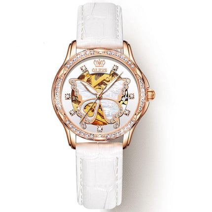 Women's Butterfly Dial Mechanical Watch - wnkrs