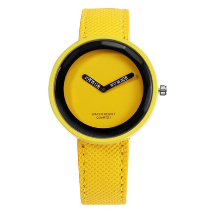 Colorful Watch with Leather Band - wnkrs