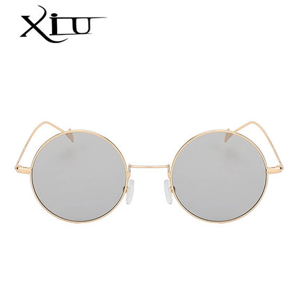 Women's Round Steampunk Sunglasses - wnkrs