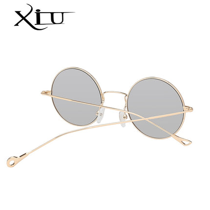 Women's Round Steampunk Sunglasses - wnkrs