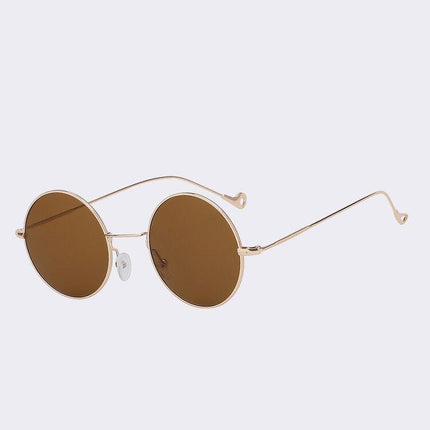Women's Round Steampunk Sunglasses - wnkrs