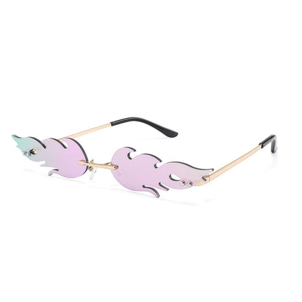 Women's Fire Flame Shaped Sunglasses - wnkrs