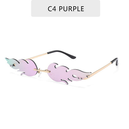 Women's Fire Flame Shaped Sunglasses - wnkrs