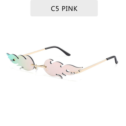 Women's Fire Flame Shaped Sunglasses - wnkrs