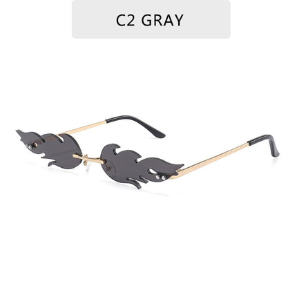 Women's Fire Flame Shaped Sunglasses - wnkrs