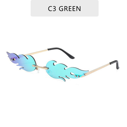 Women's Fire Flame Shaped Sunglasses - wnkrs