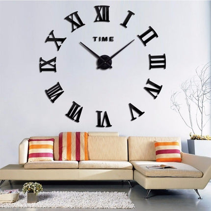 DIY Roman Numerals Wall Clock - wnkrs