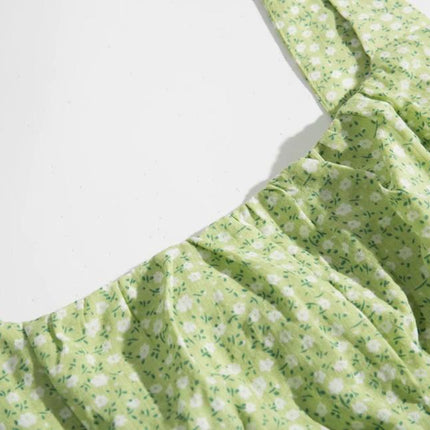 Women's Light Green Cropped Camis Top - Wnkrs