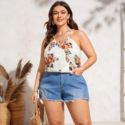 Plus Size Floral Print Cami Top - Wnkrs