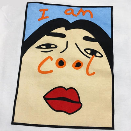 I Am Cool Printed Crop Top - Wnkrs