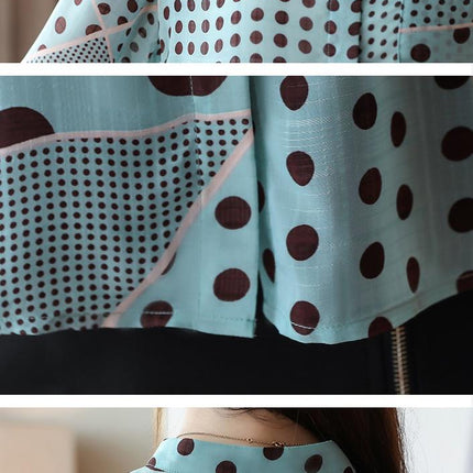 Women's Casual Dot Patterned Blouse - Wnkrs