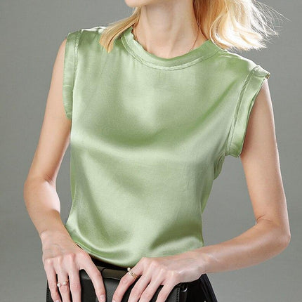 Women's Satin Silk Tanks Top - Wnkrs