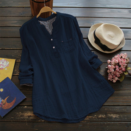 Casual Long Sleeve Loose Shirts - Wnkrs