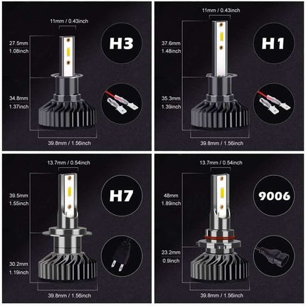 Car LED Headlight Bulbs 2 pcs Set - wnkrs