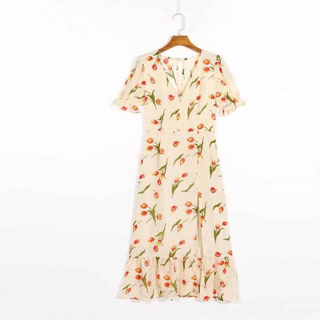 Casual Floral Printed Dress for Women - Wnkrs