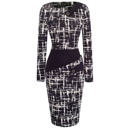 Women's Office Style Pencil Dress - Wnkrs