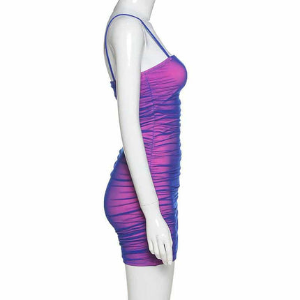 Elegant Spaghetti Strap Mini Dress for Women - Wnkrs