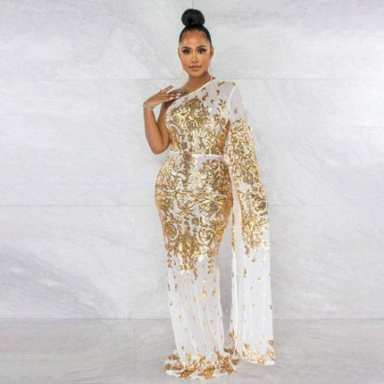 Embroidered Sexy Evening Dress - Wnkrs