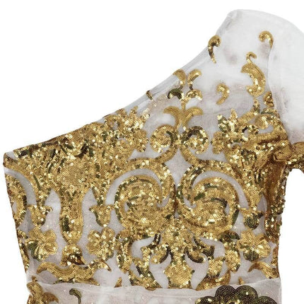 Embroidered Sexy Evening Dress - Wnkrs