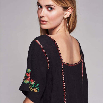 Embroidery Mini Dress for Women - Wnkrs