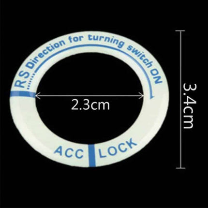 Fluorescent Ignition Key Decorative Ring - wnkrs