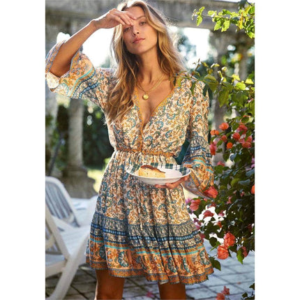 Go Getter Women's Dress in Boho Style - Wnkrs