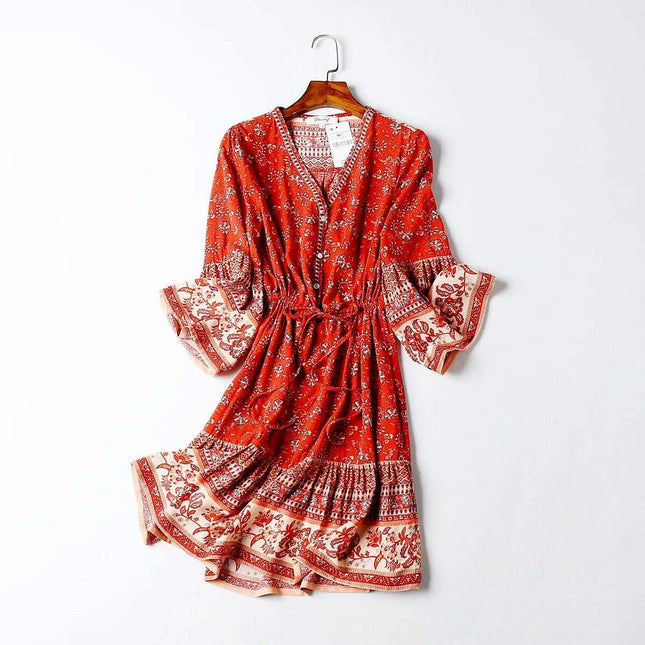Go Getter Women's Dress in Boho Style - Wnkrs