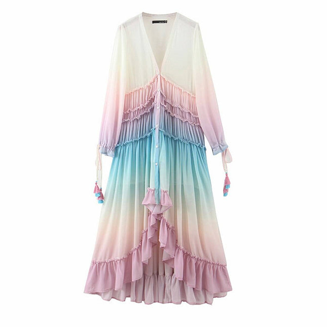 Kaleidoscopic Chiffon Women's Dress - Wnkrs